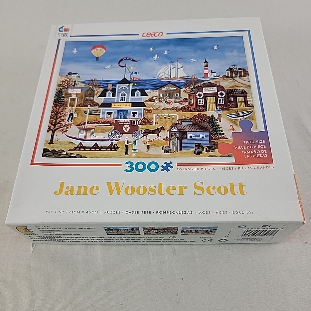 Jane Wooster Scott Puzzle Seaside Splendor 300 Pc Large Ceaco