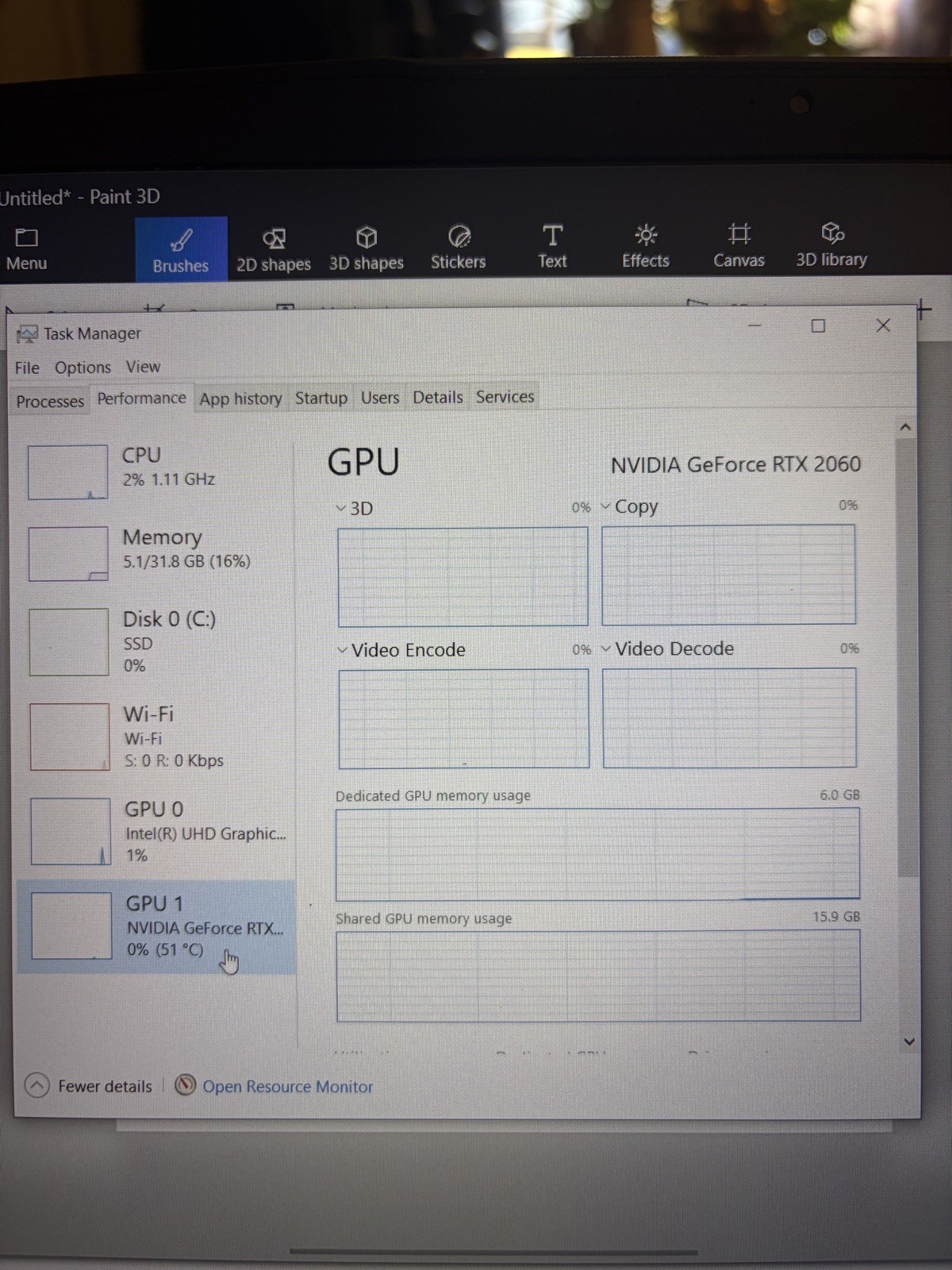 Pc Portable Gamer Msi GF65 THIN 9SEXR I7 9é Gén 8Go 512 Go RTX 2060