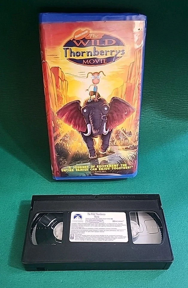 The Wild Thornberrys Movie (VHS 2003 Blue Clamshell) Nickelodeon Animated Film - Imagem 3 de 4