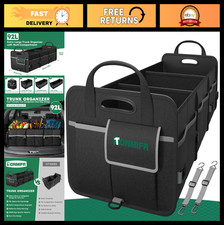 Heavy-duty Trunk Organizer - Waterproof Multi-compartment Storage Box For Suv S