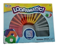 Grin Studios LOOPAMATIC! Sensory Fun Fidget Toy red, Orange,Yellow,Grey,Black