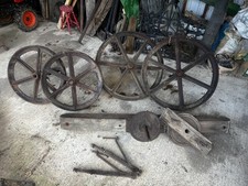 Shepherd Hut Wheels, axles, turning  plate and towing frame