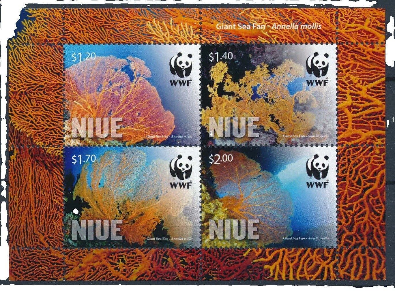 En excelente estado nunca abisagrado/estampillada sin montar o nunca montada World Wildlife Fund (WWF) Sellos