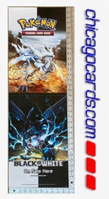 RARE Pokemon TCG Black & White Promo Poster Reshiram Zekrom 11 x