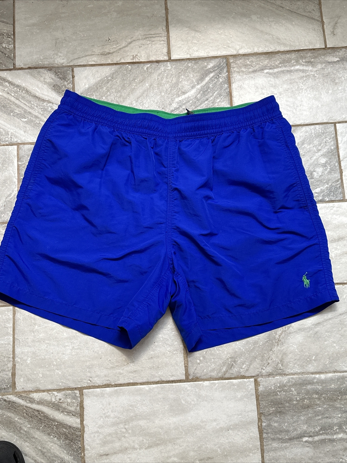 Polo Ralph Lauren mens Swim Shorts Blue And Green L… Gem