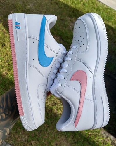 Nike Air Force 1 Womens /GS Pink Blue 
