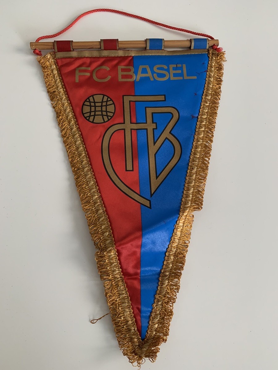 FC Basel grand fanion vintage football banderin pennant wimpel FC Bale
