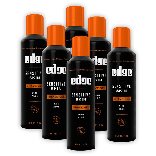 Shave Gel for Men, Sensitive Skin with Aloe, (6 Pack) - Shaving Gel for Men T...