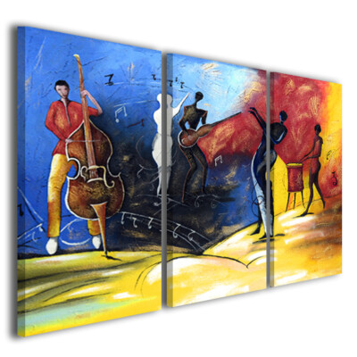 Tableau Moderne Sur Toile – Arbres Multicolores – 130x90 Cm – Fabriqué En Italie