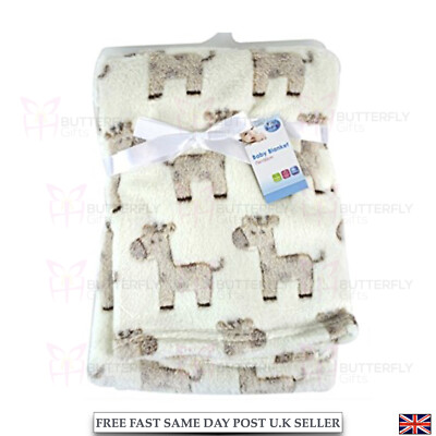 Copertina Da Neonato Neonata Pile Orsetto Love Vari Colori Cielo