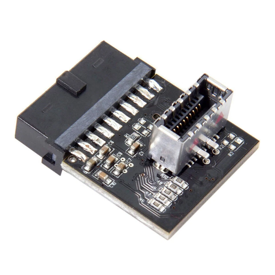 Front Panel Socket USB 3.1 to USB 3.0 20Pin Header Male Extension Adapter - Image 3 of 4