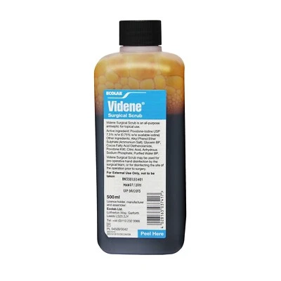 Ecolab - Videne Surgical Scrub - 7.5% w/w Iodinated Povidone - 500ml