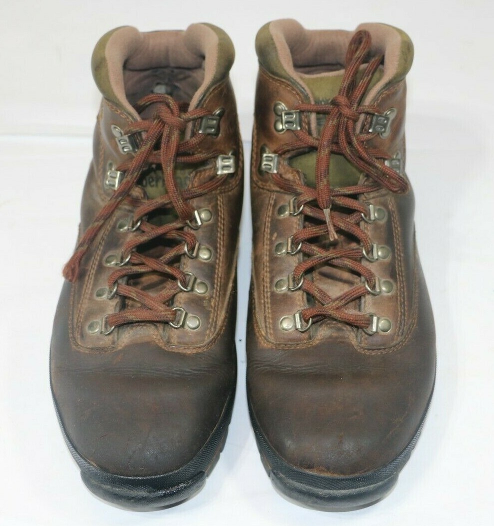 Timberland Mens 12M Brown Leather Euro Hiking Boots 95100  display picture 2