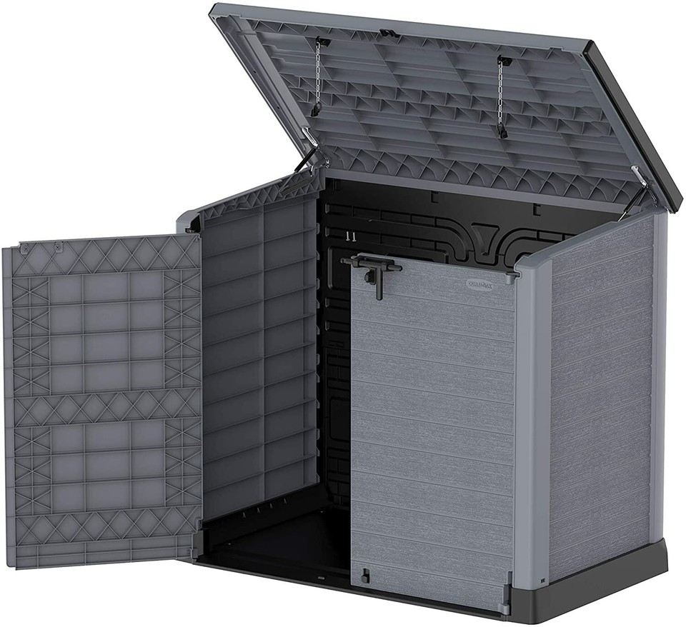 XXL LARGE STORAGE SHED GARDEN OUTSIDE BIN TOOL STORE LOCKABLE WATERPROOF UNIT | eBay UK