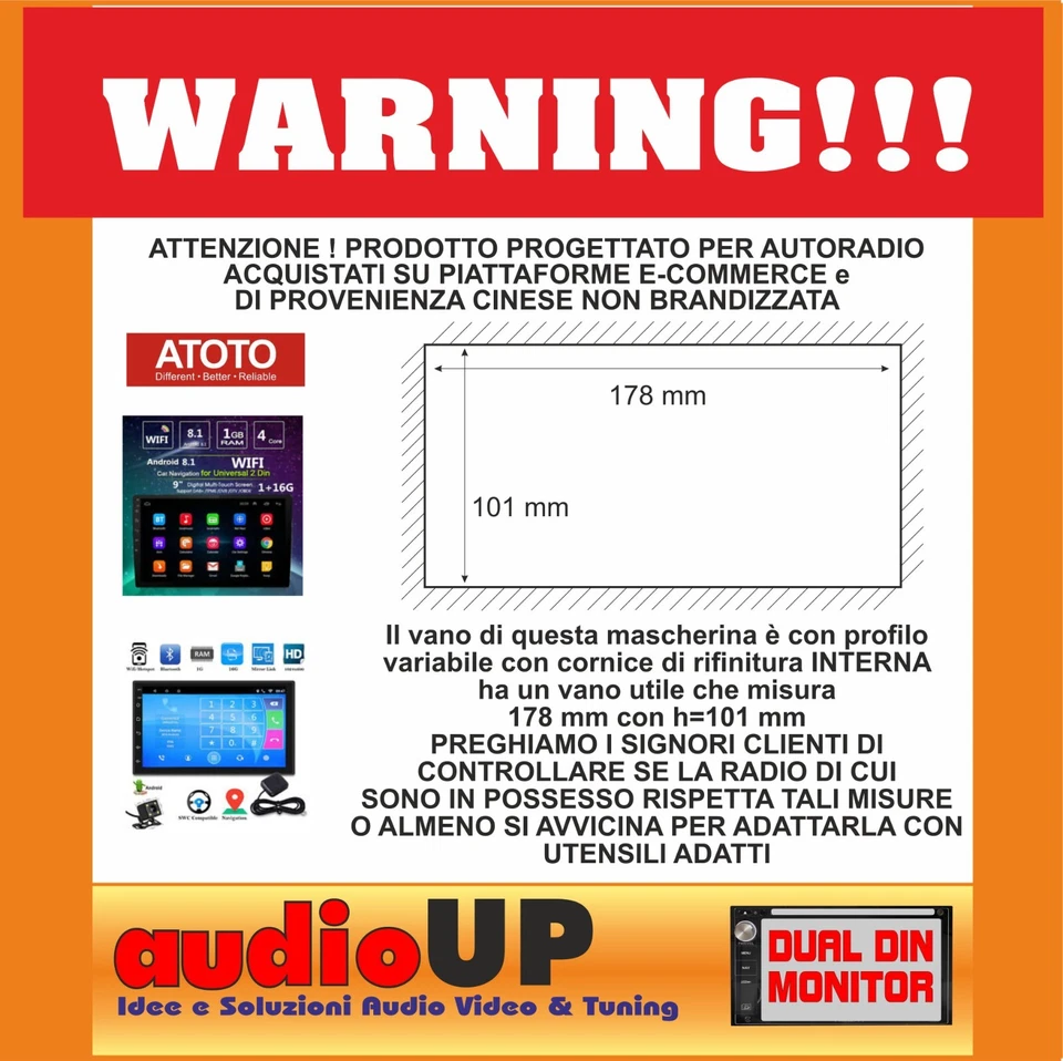 MASCHERINA RADIO 2 DIN OPEL MOVANO DAL 2019 IN POI STAFFE + CORNICE RADIO CINESI - Immagine 3 di 4