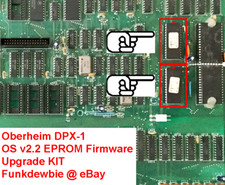 Oberheim DPX-1 OS v2.2 EPROM Firmware Upgrade SET / New ROM Final Update DPX1