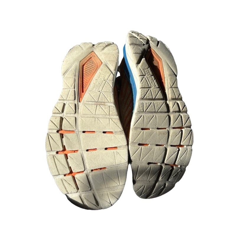 Hoka One One sneakers MACH 5 running shoes mens SZ 10.5 orange and blue