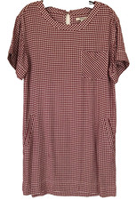 Madewell Fresh Style Gingham Dress in Red and White Size Small