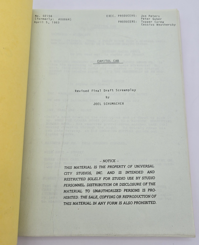 D.C. CAB / Joel Schumacher 1983 Screenplay, Mr. T from The A-Team & Max Gail - Picture 4 of 16