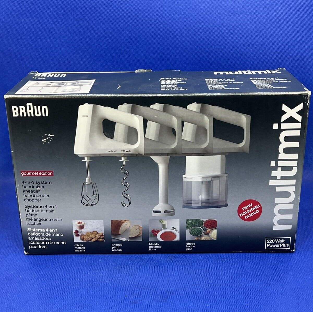 Braun M880 Multimix 220 Watt Powerplus 4-in-1 Hand Mixer Braun M880 Multimix 220 Watt Powerplus 4-in-1 Hand Mixer