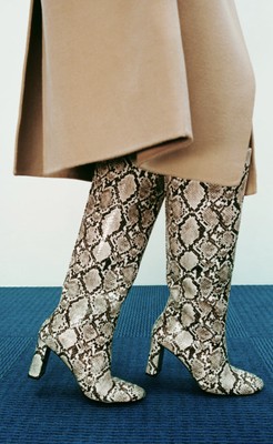 zara snakeskin boots