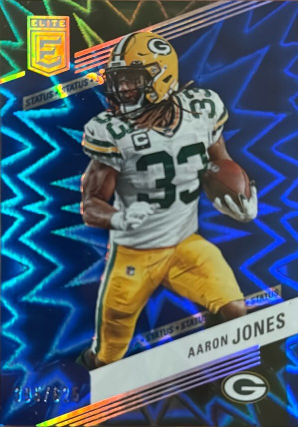 2023 Donruss Elite #3 Aaron Jones Aspirations Shimmer
