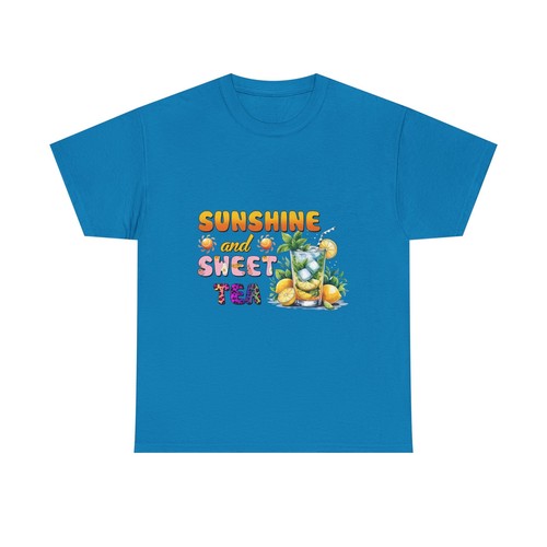 Sunshine & Sweet Tea Tee, Summer T-Shirt, Unisex Cotton Top, Gift for Tea - 第 23/50 張圖片