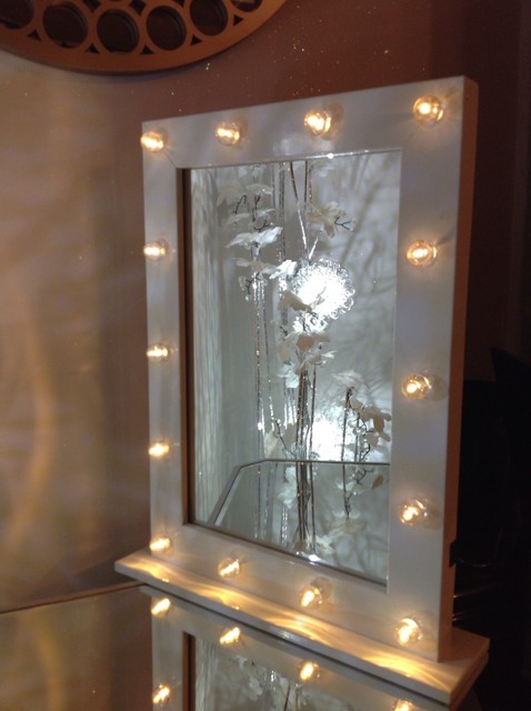 white hollywood 14 led light vanity mirror bedroom bathroom dressing