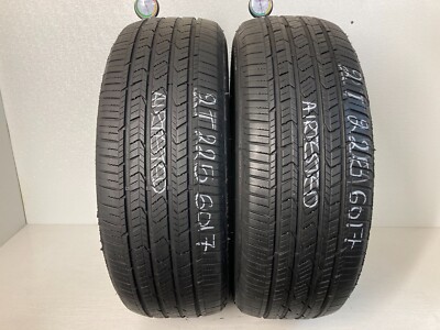 2 Tires 225 60 17  Cooper Evolution Tour Blackwall (6.00-6.80/32 Tread)