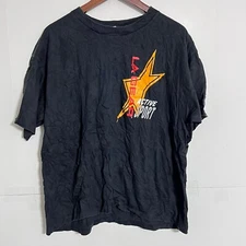 Vintage 90s La Gear Mens T-Shirt Size L/XL Black Single Stitch Made In USA