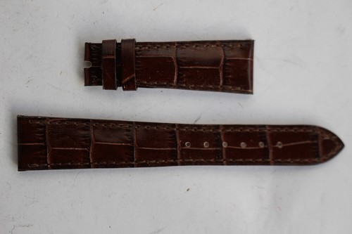 Bracelet De Montre PATEK PHILIPPE En Cuir Noir - 21 Mm - Occasion - Réf. 48764
