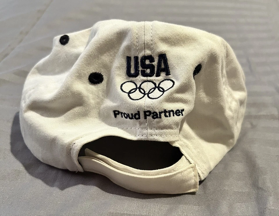 Sombrero ajustable BMW USA Olympic Proud Partner azul marino y blanco Foto 3 de 4
