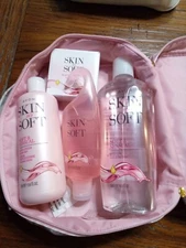 Skin so Soft Oil, shower gel, Body lotion, soap, case Soft & Sensual gift set 