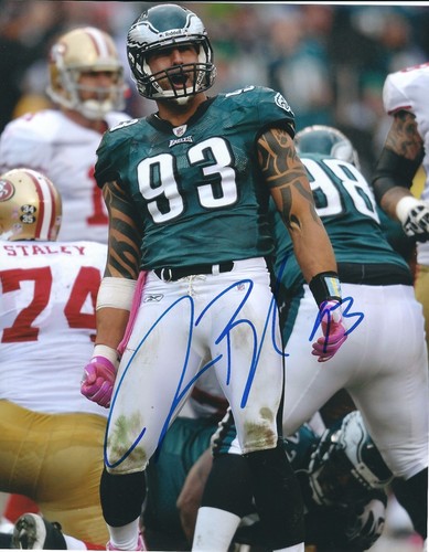 Autographed JASON BABIN Philadelphia Eagles 8x10 Photo w/COA