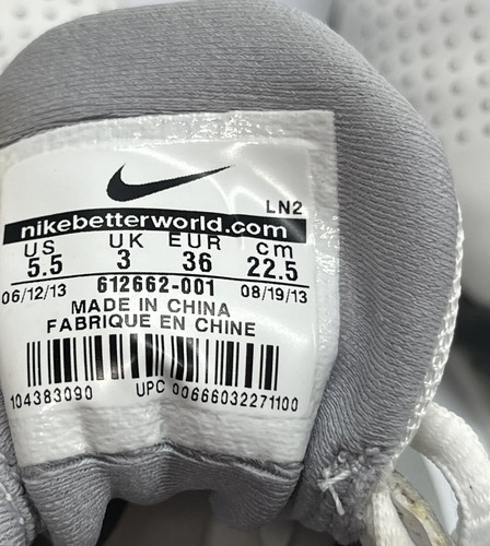 Womens NIKE Lunarlon Sz 5.5 Golf Light Spike Shoes Lace Up Sneakers White Silver - Picture 8 of 12