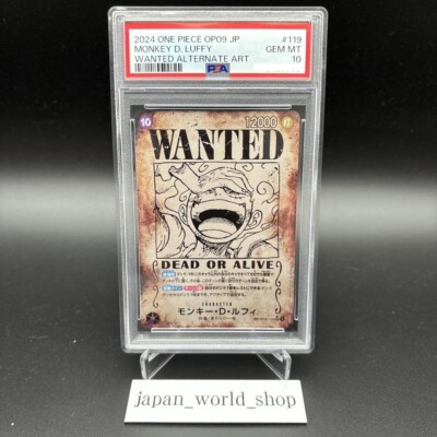 PSA 10 Luffy OP05-119 Wanted Emperors in the New World One Piece