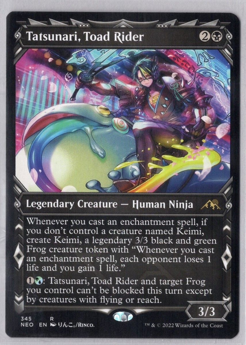 1x Tatsunari, Toad Rider *Showcase* - Kamigawa: Neon Dynasty