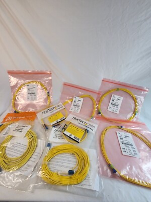 Lot of fiber optic cable StarTech and OFS.
