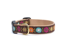 Up Country Dog Collar Bella Floral Flower Adjustable USA M Medium L Large NEW