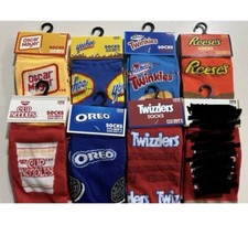 Budndle Of 7 Crazy Socks Fun Print Novelty Crew Socks