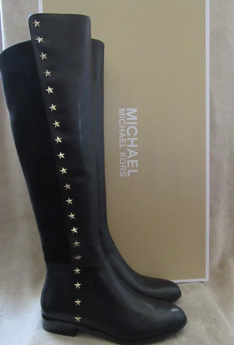 Michael michael kors women's bromley hotsell leather & stretch tall boots