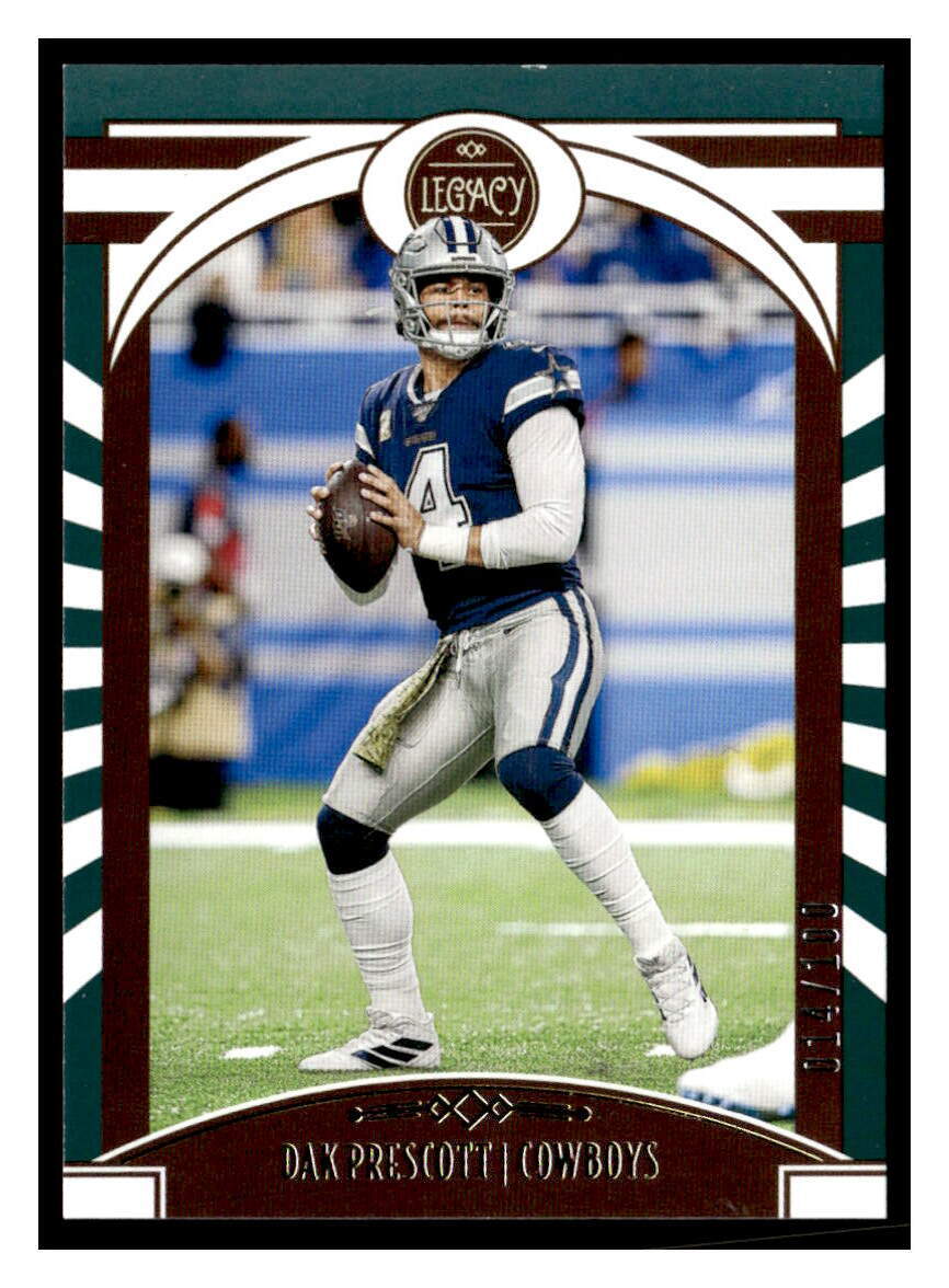 Dak Prescott 2020 Panini Legacy 52  SN100  Green
