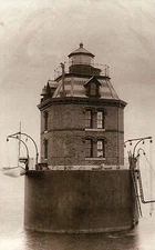 Sandy Point Shoal Lighthouse Maryland, Chesapeake Bay Bridge MD Light - Postcard