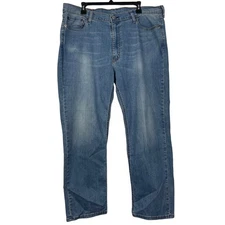 Levis 541 Athletic Tapered Leg 40x27 Straight Leg Light Wash Denim Blue Jeans