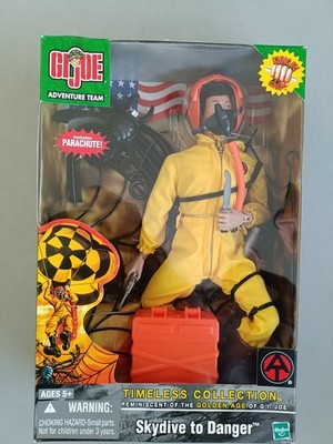 GI Joe Adventure Team Skydive To Danger Figur Vintage 2003 OVP - Action Man