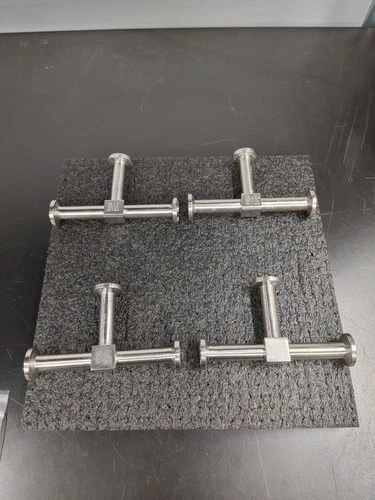 Assorted Lot of 4 316L SS Tri Clamp Tee Fittings