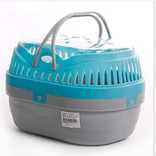 Big Hamster Cage Portable Carrier Hamster Carry Case Cage Blue Green Color Ma