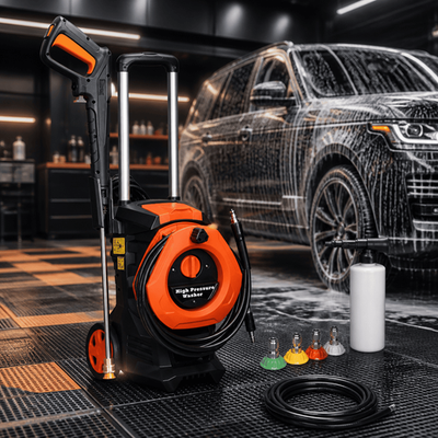 #ad 1400W High Pressure Washer 3380PSI Electric Power Cleaner Car Wash 4 Nozzle Pump $144.00