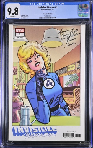 Kirby CGC 9.8 Invisible Woman # 1 Remastered Fantastic Four 1:100 Variant Movie