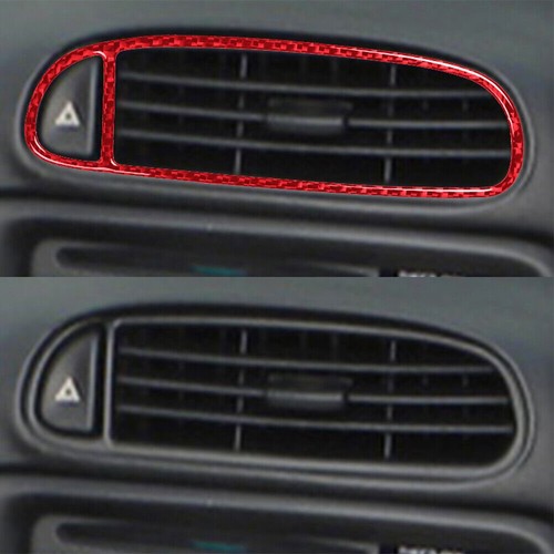 Cover Trim Air Vent 1pcs Anti-corrosion Carbon Fiber Easy To Install Red - Picture 5 of 12